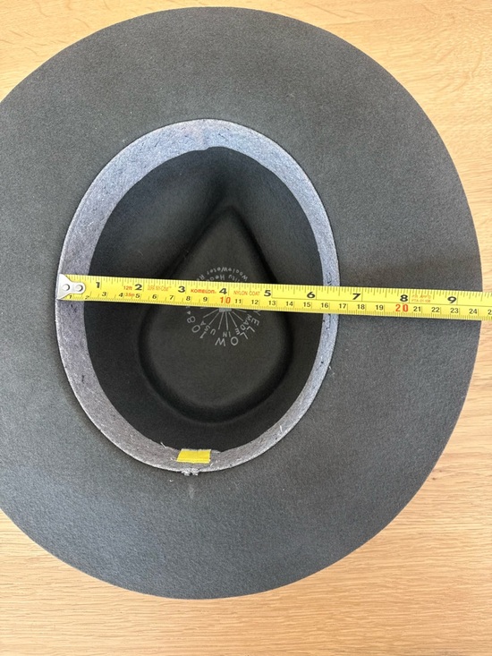 Yellow 108 Dylan Fedora Unisex 100% Wool Hat Water Resistant Size Large